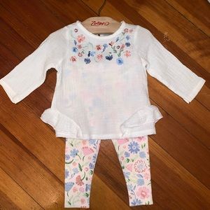 Mud Pie 6-9M Girl Set